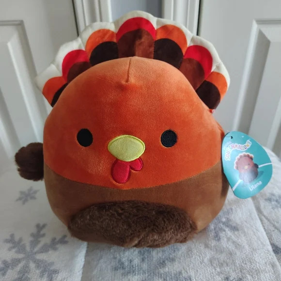 Original Squishmallows Plush Turkey Toy Ulana - Picture 2 of 9